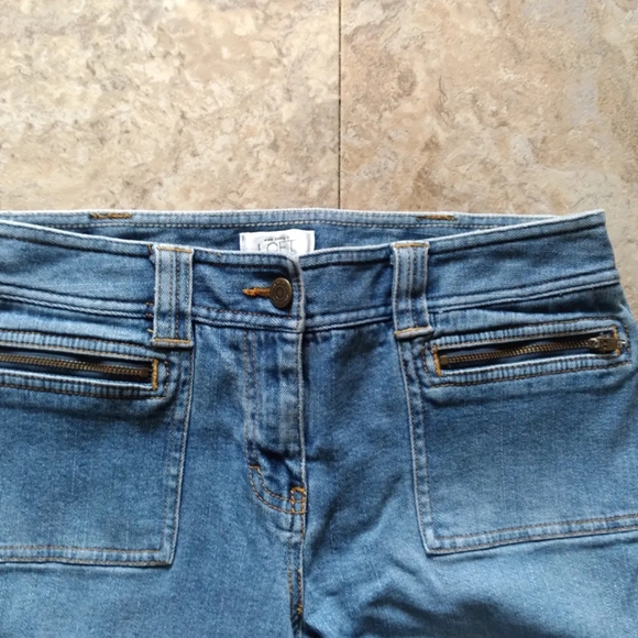Ann Taylor Loft Cropped Front Zipper Pocket jeans, size 4 - Picture 2 of 7